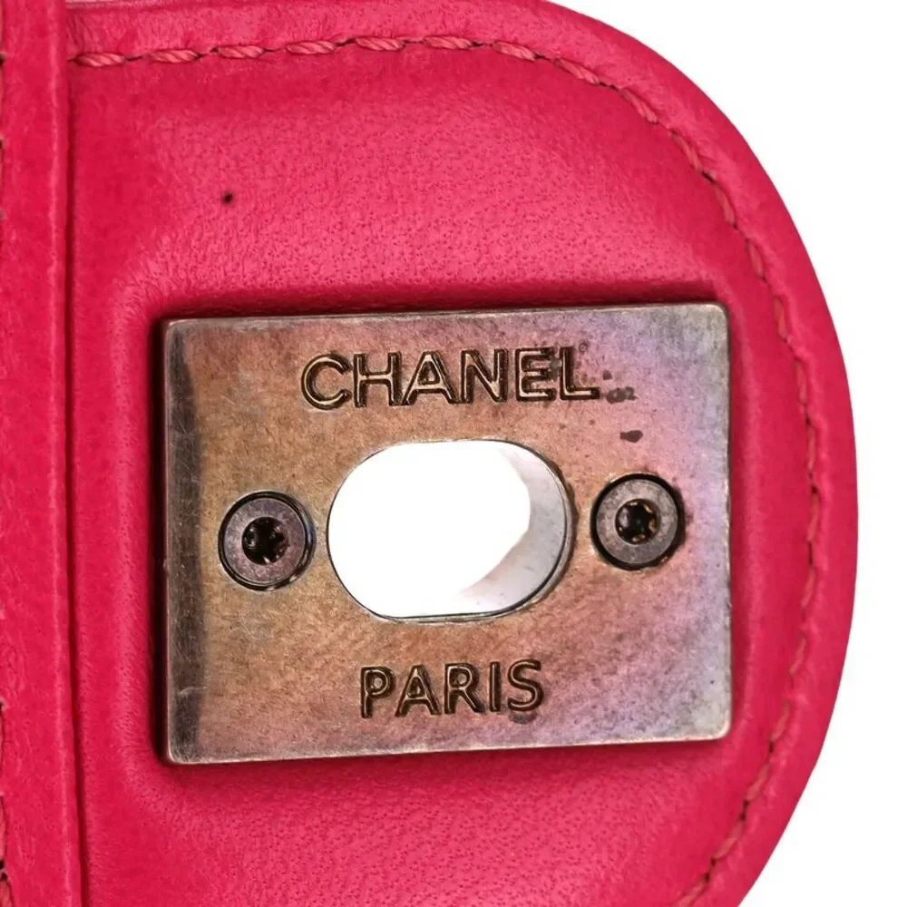 Chanel Lambskin Leather Crossing Times Diamond Quilted Medium Flap Bag